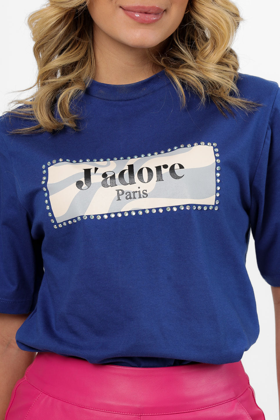 58549 - T-Shirt Jadore Paris Strass