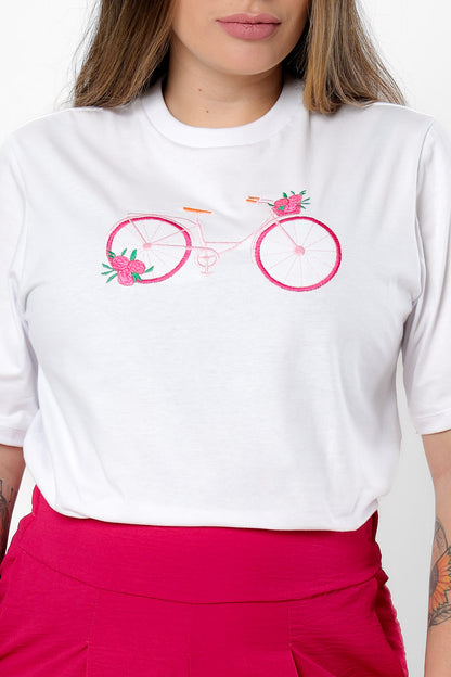 58959 - T-Shirt Bicycle Embroidery