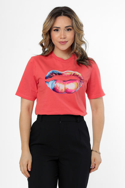 59401 - T-Shirt Colorful Lips