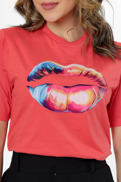 59401 - T-Shirt Colorful Lips